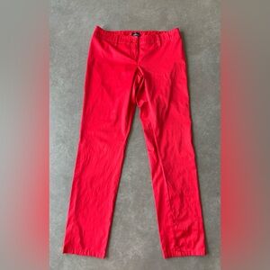 Motivi Italian Brand Women's Mid Rise Pencil Pants Slim fit Beautiful Red Color